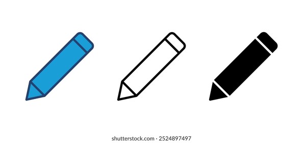Pencil icon vector. pen symbol. edit icon vector