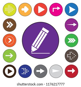 Pencil Icon Vector. Perfect Black pictogram illustration on white background.