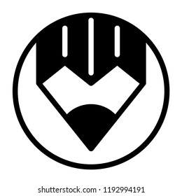 Pencil Icon Vector. Perfect Black pictogram illustration on white background.