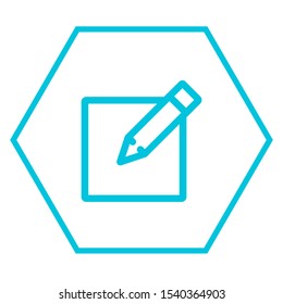 Pencil Icon Vector. Perfect Black pictogram illustration on white background.