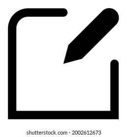 Pencil Icon Vector. Perfect Black pictogram Illustration On Box