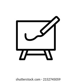 Pencil Icon Vector. Perfect black pictogram illustration on a white background. Drawing icon