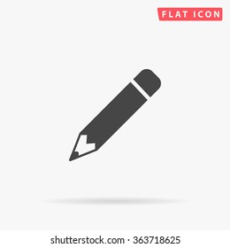 Pencil Icon Vector. Perfect Black pictogram illustration on white background.