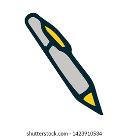 Pencil Icon Vector. Perfect pictogram illustration on white background. 
