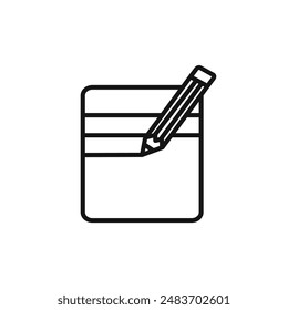 Colección de conjunto de Vector de icono de lápiz para Web