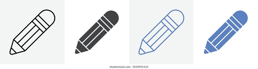 pencil icon vector set use for web