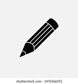 Pencil Icon - Vector, Sign and Symbol for Design, Presentation, Website or Apps Elements.