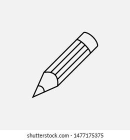 Pencil Icon - Vector, Sign and Symbol for Design, Presentation, Website or Apps Elements.