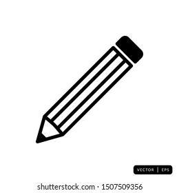 Pencil Icon Vector - Sign or Symbol 