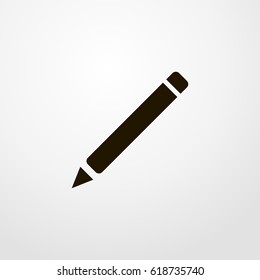 pencil icon. vector sign symbol on white background
