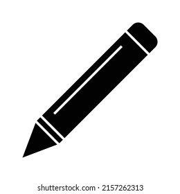 pencil icon vector simple design on white backround