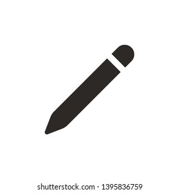 Pencil icon - Vector. Simple element illustration from UI concept. Pencil icon - Vector. Infographic concept vector illustration. on white background
