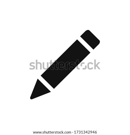 Pencil icon vector. Simple and filled pencil sign