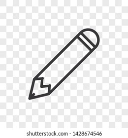 Pencil icon vector. Simple pencil sign in modern design style for web site and mobile app. EPS10