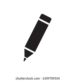 pencil icon vector in simple style