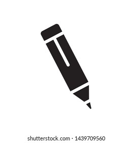 pencil icon vector in simple style