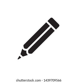 pencil icon vector in simple style