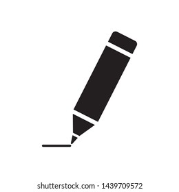 pencil icon vector in simple style