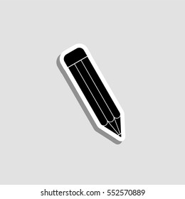 Pencil  icon - vector  sticker