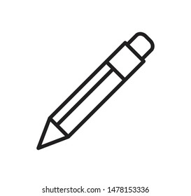 Pencil icon vector style trendy