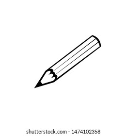 Pencil Icon Vector Symbol Design Illustration