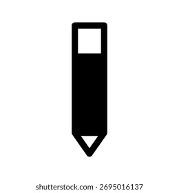 Icono de lápiz Ilustración de diseño de símbolo de Vector