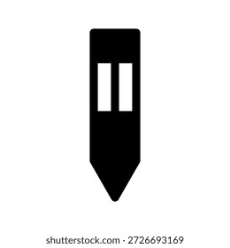 Icono de lápiz Ilustración de diseño de símbolo de Vector