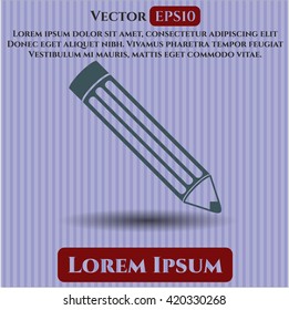 pencil icon vector symbol flat eps jpg app web concept website