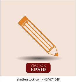 Símbolo del icono de lápiz vector de pesos planos jpg sitio web de la aplicación