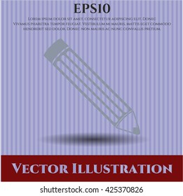 pencil icon vector symbol flat eps jpg app web concept website