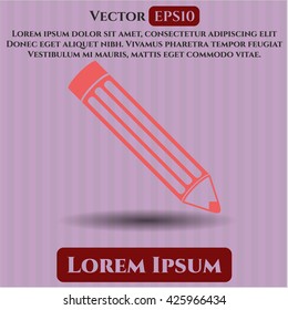 pencil icon vector symbol flat eps jpg app web concept website