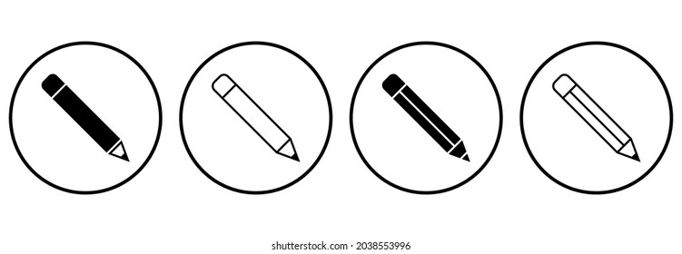 pencil icon, pencil vector, pencil symbol illustrations