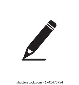 pencil icon vector symbol isolated illustration
