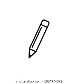 Pencil icon vector. symbol isolated on white background
