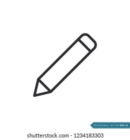 Pencil Icon Vector Template illustration design