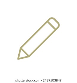 Pencil Icon Vector Template Illustration Trendy Design