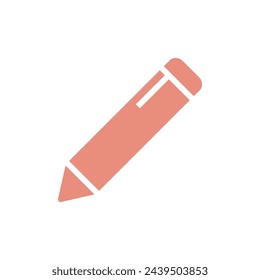 Bleistift-Symbol-Vektor-Vorlage Illustration trendy Design