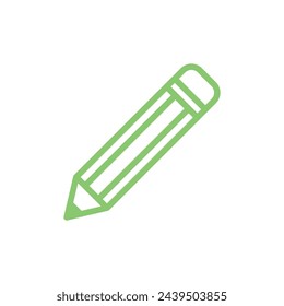 Pencil Icon Vector Template Illustration Trendy Design