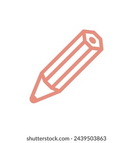 Pencil Icon Vector Template Illustration Trendy Design