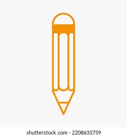 Pencil Icon Vector Template For Web, Computer And Mobile App