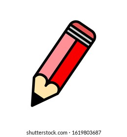 Pencil icon vector trendy design