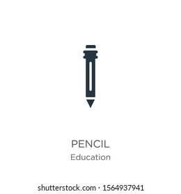 Pencil icon vector. Trendy flat pencil icon from education collection isolated on white background. Vector illustration can be used for web and mobile graphic design, logo, eps10