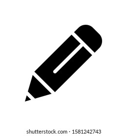 Pencil icon vector in trendy flat style