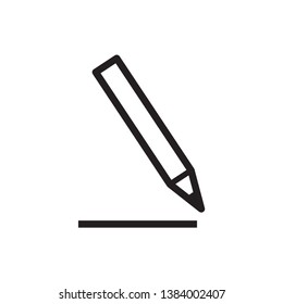 pencil icon vector trendy style collection