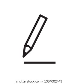 pencil icon vector trendy style collection