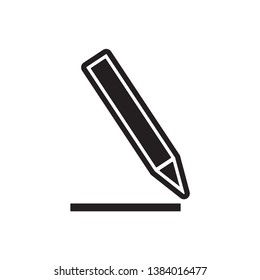  pencil icon vector trendy style