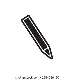  pencil icon vector trendy style