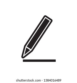  pencil icon vector trendy style