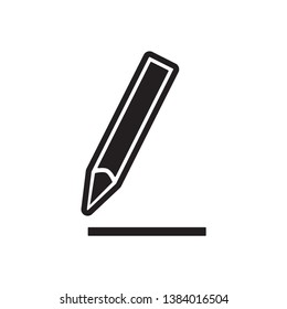  pencil icon vector trendy style