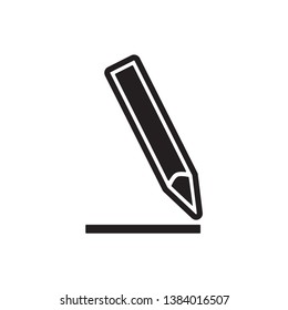  pencil icon vector trendy style
